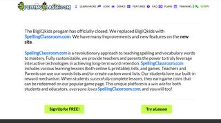 BigIQkids Updated | Spelling Classroom