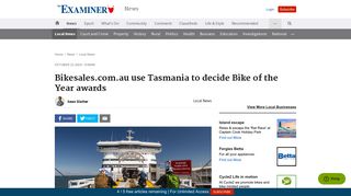 Bikesales.com.au use Tasmania to decide Bike of the Year awards ...
