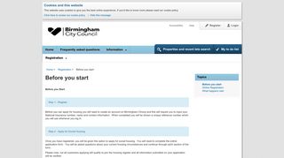 Before you start - Birmingham City Council - Birmingham Choice