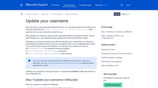 Update your username - Atlassian Documentation