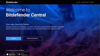 Bitdefender Central - Remote Security Management Hub