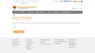 Forgot Password? - Bharatiya Janata Party