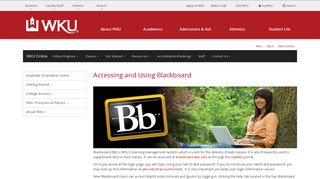 Using Blackboard - Blackboard | Western Kentucky University