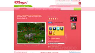 Blingee Login | SignUp | Need help? Goodie Bag: 0 Picture ...