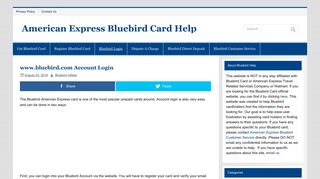 www.bluebird.com Account Login - Bluebird American Express Card ...