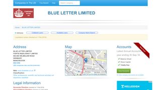 blue letter limited - Companies In The UK