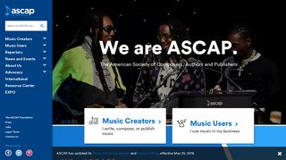 Welcome to ASCAP - the world leader in performance royalties ...