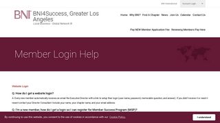 Member Login Help - BNI4Success