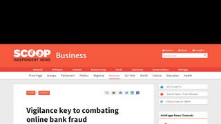 Vigilance key to combating online bank fraud | Scoop News - Scoop NZ