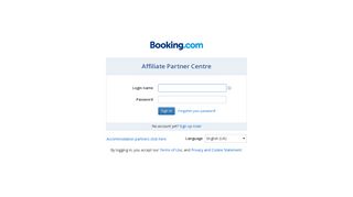 Partner login - Booking.com Extranet