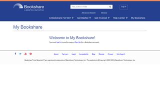 My Bookshare | Bookshare