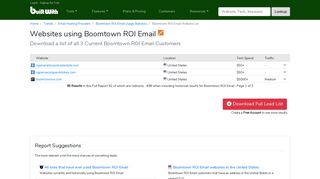 Websites using Boomtown ROI Email - BuiltWith Trends