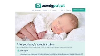 After your baby's portrait is taken - Bounty Portrait - capture the moment