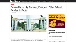 Bowen University: Courses, Fees, Login Portal, Admission, Address