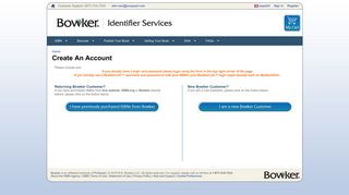 Create An Account | Bowker | Identifier Services - MyIdentifiers.com