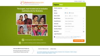 Brahmin Matrimony, Matrimonial, CommunityMatrimony.com
