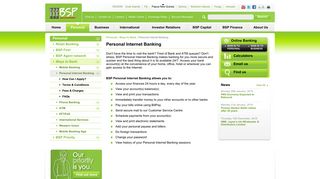 Personal Internet Banking - Bank South Pacific - PNG