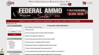 FAQ - Buds Gun Shop