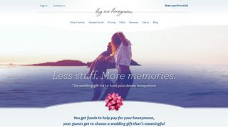 Buy Our Honeymoon: Honeymoon Fund · Honeymoon Gift List
