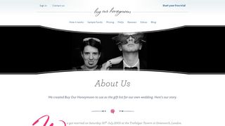 About Us - Buy Our Honeymoon