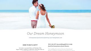 Our Dream Honeymoon - a honeymoon gift list service