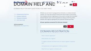 BuyDomains.com FAQ - Find Domain Help For Any Questions You ...