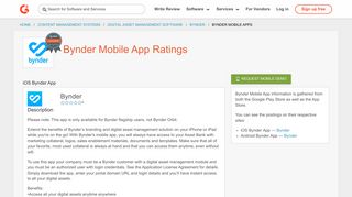 Bynder Mobile App Ratings | G2 Crowd