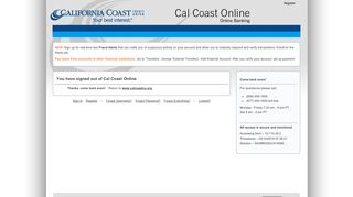 Cal Coast Online - California Coast Credit Union