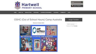 OSHC (Out of School Hours) Camp Australia - Hartwell Primary School