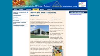 Before and after school care programs — Thomas Mitchell Primary ...