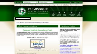 Farmingdale Parent Portal / Infinite Campus Parent Portal