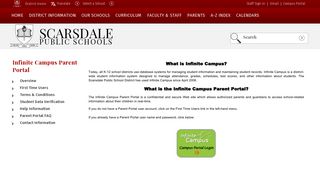 Infinite Campus Parent Portal / Overview - Scarsdale Schools
