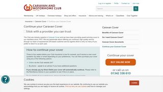 Renew your caravan insurance | The Caravan Club