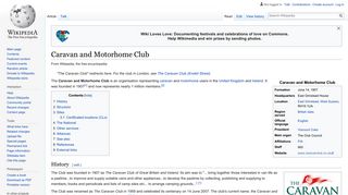 Caravan and Motorhome Club - Wikipedia