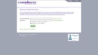Carbonite Remote File Access