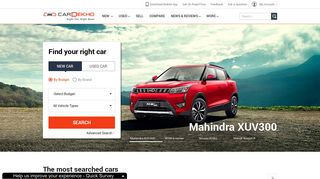 CarDekho - Cars in India, New Car Prices 2019, Buy and Sell Used ...