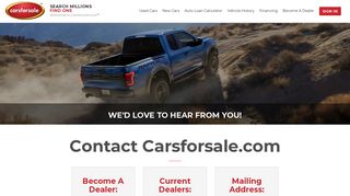 Contact Carsforsale.com®