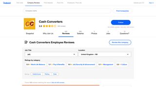 Working at Cash Converters in London: Employee Reviews | Indeed ...