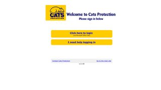 Cat Flap Login Page - Cats Protection