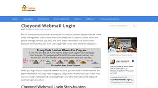 Cbeyond Webmail Login | Login Assistants