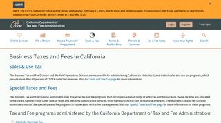 Business Taxes and Fees in California - CDTFA - CA.gov