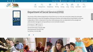 CA.Gov : Social Services, Department of