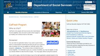CalFresh - California Department of Social Services - CA.gov