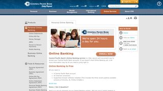 Central Pacific Bank - Personal Online Banking