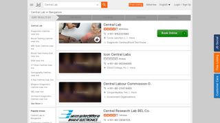Central Lab in Bangalore - Justdial