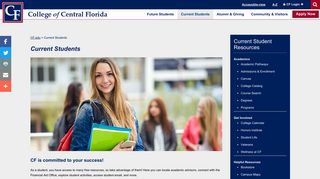 Current Students at the College of Central Florida