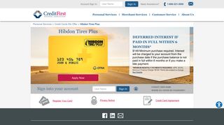 Hibdon Tires Plus - Automotive Credit Card | CFNA