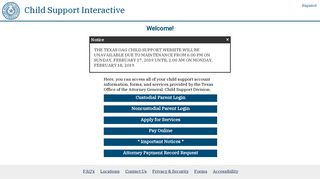 Mobile Child Support Interactive (CSI) Home