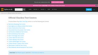 Official Chuckra Test Centres | 11plus.co.uk