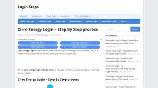 Cirro Energy Login - Step By Step process | Login Steps